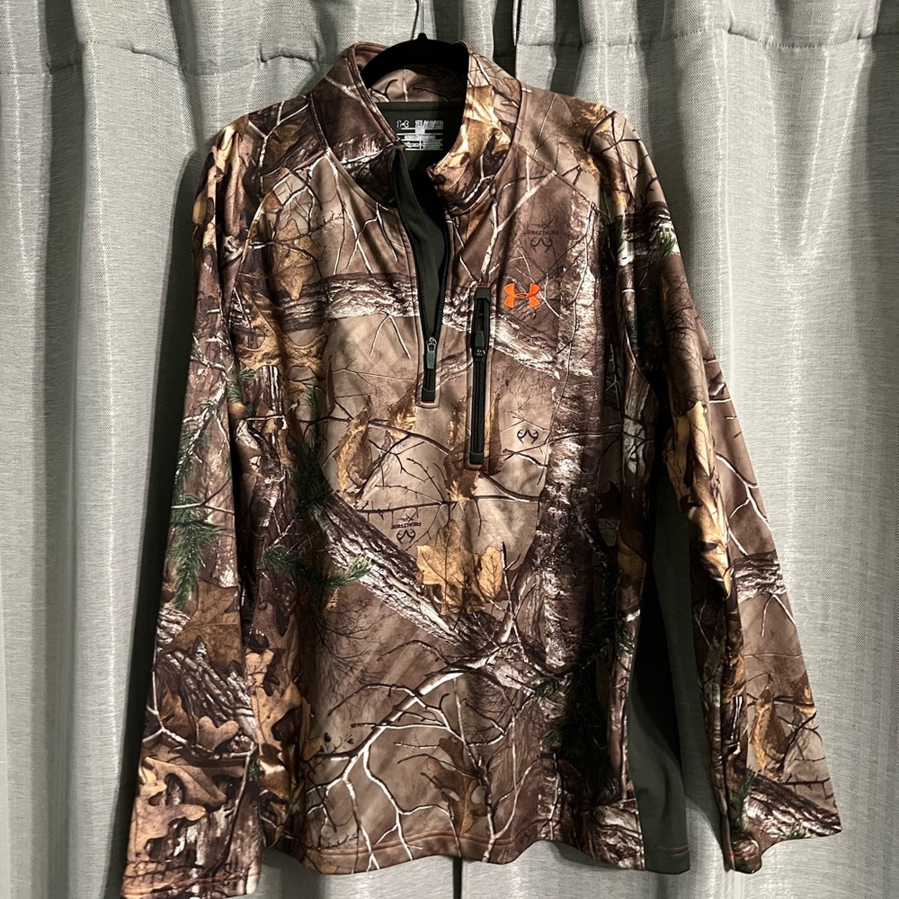 Under Armour Realtree Camo Quarter Zip Sweatshirt | Men’s 2XL